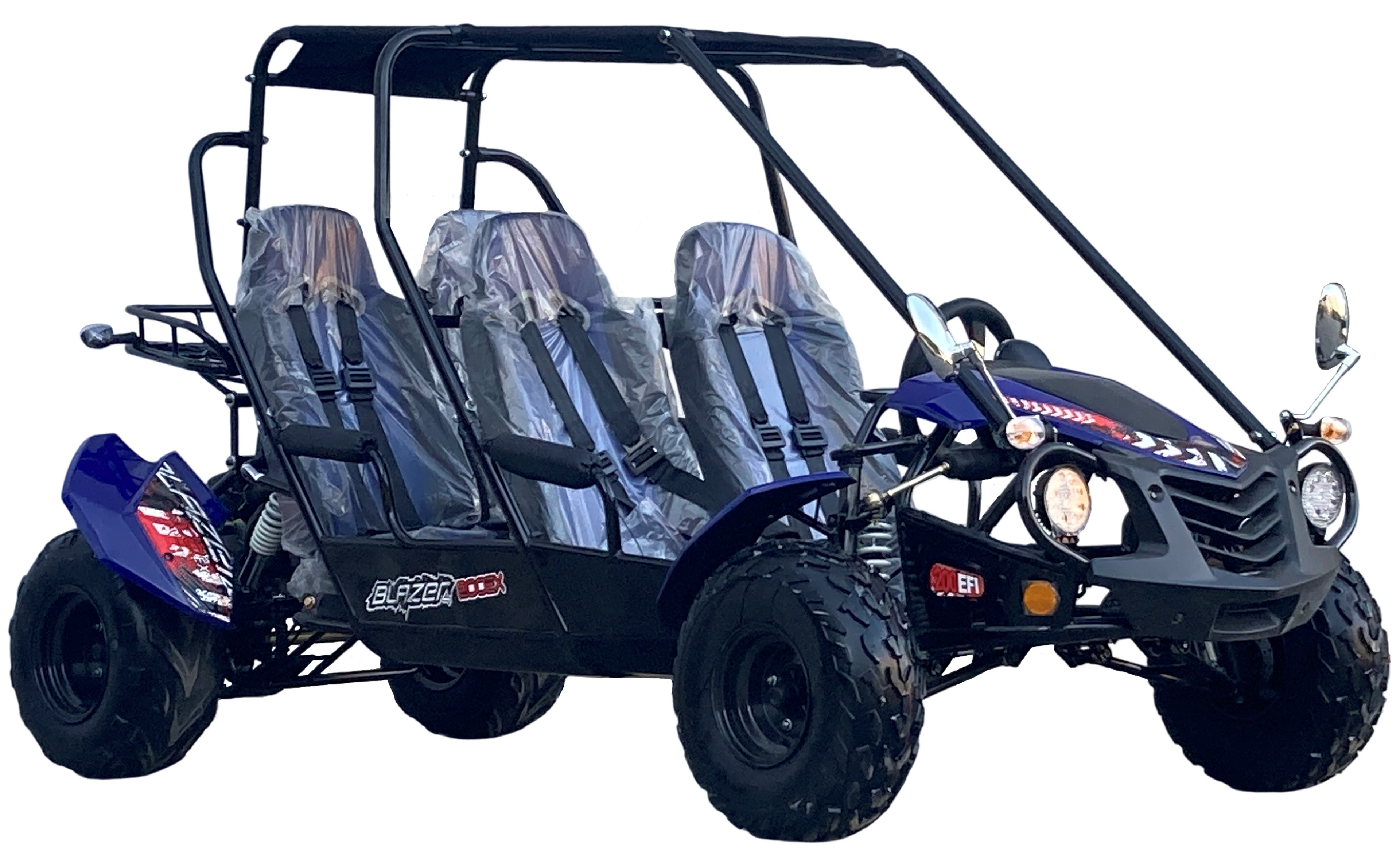 TrailMaster Blazer4 200EX EFI 4-Seater Buggy Go Kart, Extended Cab