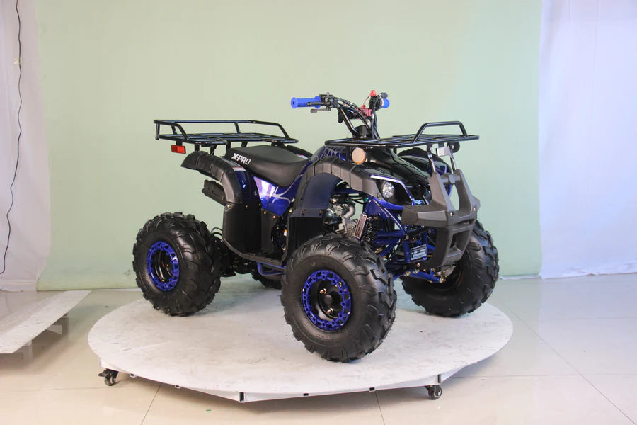 X-PRO Hawk 125cc ATV with Automatic Transmission w/Reverse, LED Headlights, Remote Control! Big 19in/18inTires!