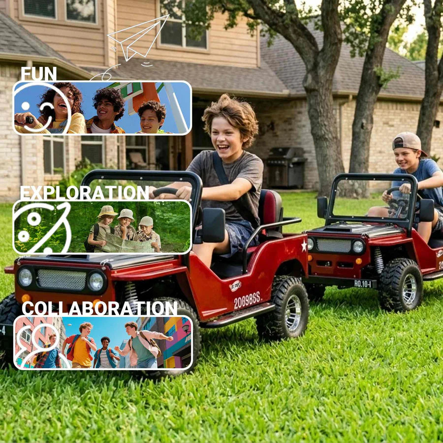 X-PRO Ranger 125 Mini Jeep Go Kart. 125cc Zongshen Engine, 3-Speed Semi-Auto with Reverse