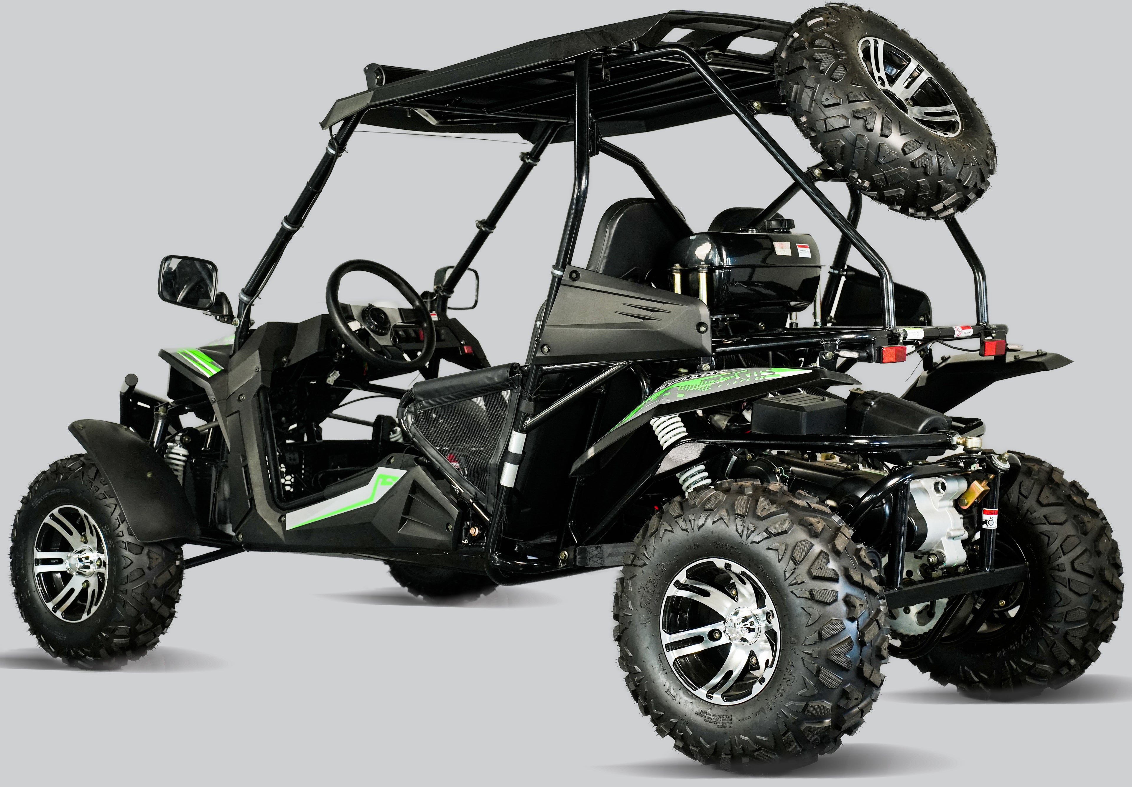 TrailMaster Cheetah 200X Go Kart (Special) CVT Automatic with Reverse, Alloy Wheels, Windshield