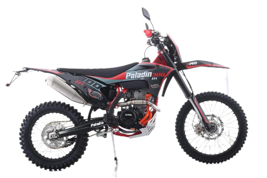 X-PRO Paladin 300 EFI Dirt Bike with 6-Speed Manual Transmission and Balance Shaft and Dual Overhead Camshaft (DOHC) with Four Valves Engine, Electric Start! Big 21in/18in Wheels! (LOW STOCK)