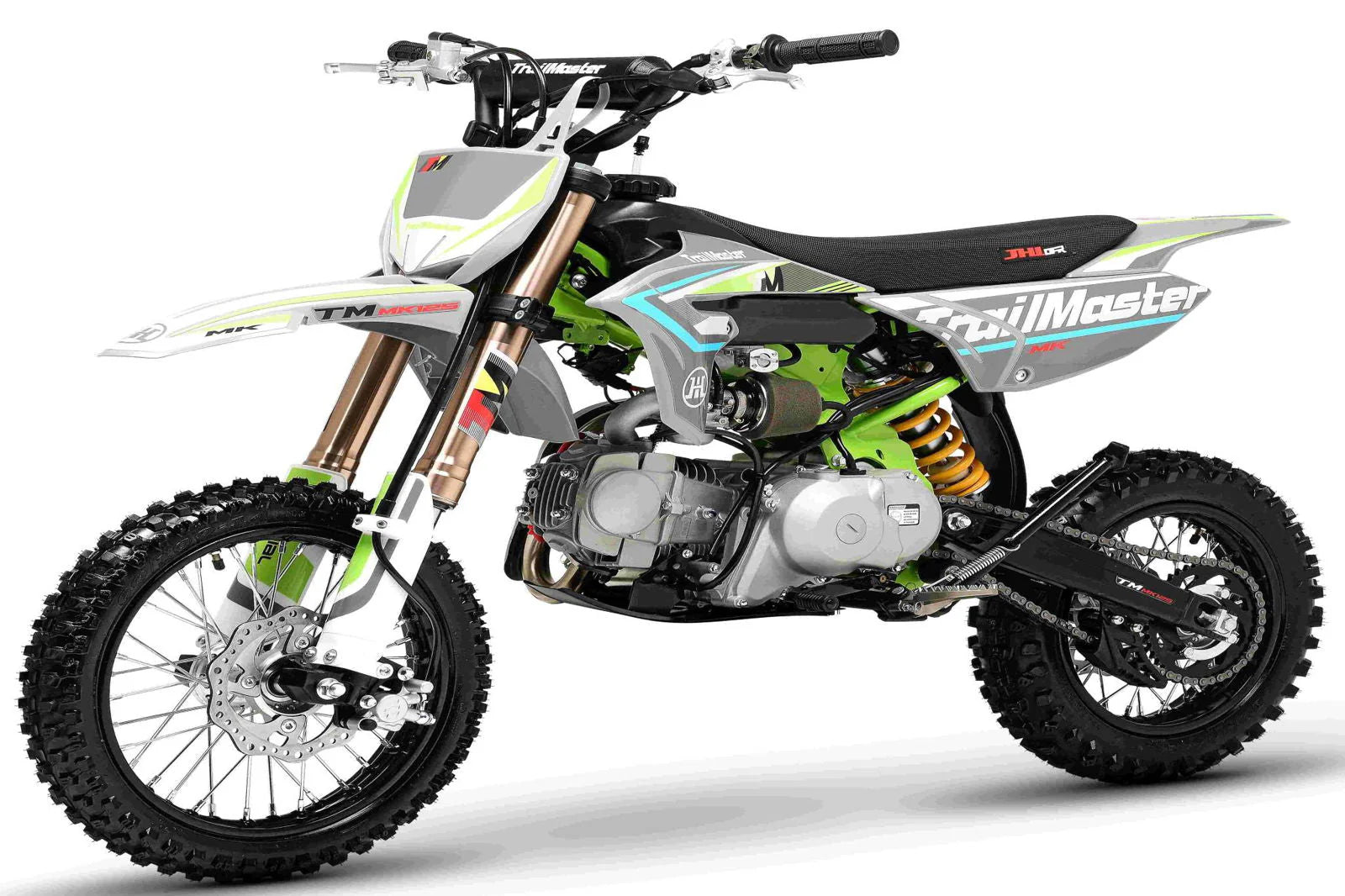 TrailMaster MK110ES Pro Series Dirt Bike, BOSCH EFI, 4-Speed Automatic, Electric Start, Dual Disc Brakes, (14/12) Wheels