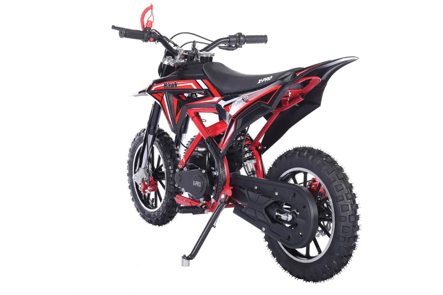 X-Pro Brand New Hawk 40cc Gas Power Mini Pit Dirt Bike, 4 Stroke engine, Pull Start, 10in Wheels