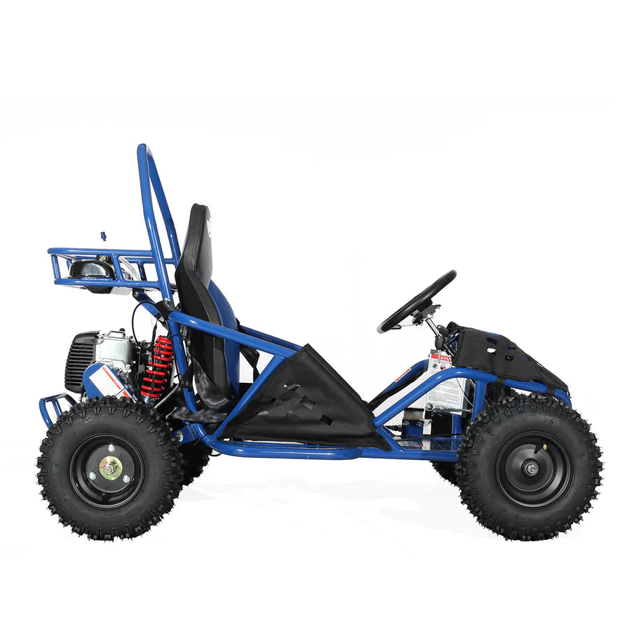 X-PRO Rover 50 49cc Go Kart with Pull Start, Rear Disc Brake, 6in Wheels!