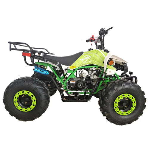 X-PRO Thunder 125cc ATV with Automatic Transmission w/Reverse, LED Headlights, Big 19in/18in Tires!