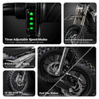 X-PRO Drax Lite 1200W 48V Electric Dirt Bike with Adjustable Speed!