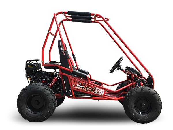 TrailMaster MINI XRX+ Kids Go Kart, 5.5hp Gas Engine with Electric Start, Remote Start/Kill, Ages 4-9