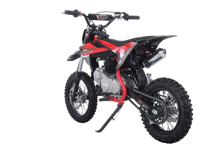 X-PRO Lynx 125cc Dirt Bike with 4-Speed Manual Transmission, Kick Start, Big 14"/12" Tires! Zongshen Brand Engine!
