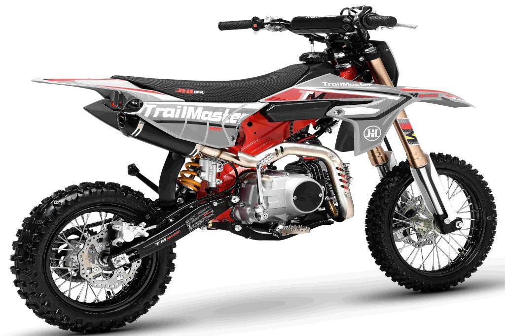 TrailMaster MK125ES Pro Series Dirt Bike, BOSCH EFI, 4-Speed, Electric Start, Dual Disc Brakes, (14/12) Wheels