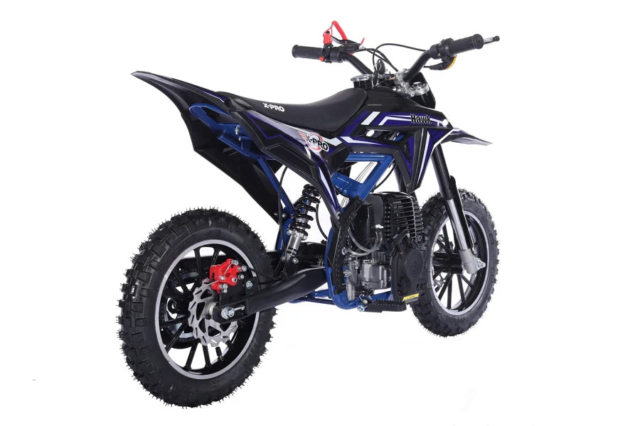 X-Pro Brand New Hawk 40cc Gas Power Mini Pit Dirt Bike, 4 Stroke engine, Pull Start, 10in Wheels