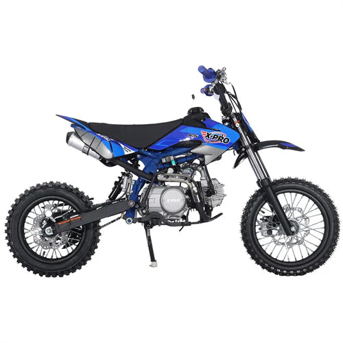 X-PRO Bolt 125cc Dirt Bike with 4-Speed Manual Transmission, Kick Start, Big 14in/12in Tires! Zongshen Brand Engine!