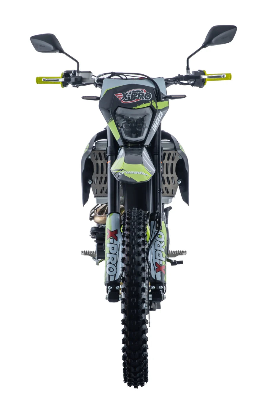 X-PRO Crusader 300 EFI Dirt Bike with 6-Speed Manual Transmission, Electric Start! Big 21"/18" Wheels!