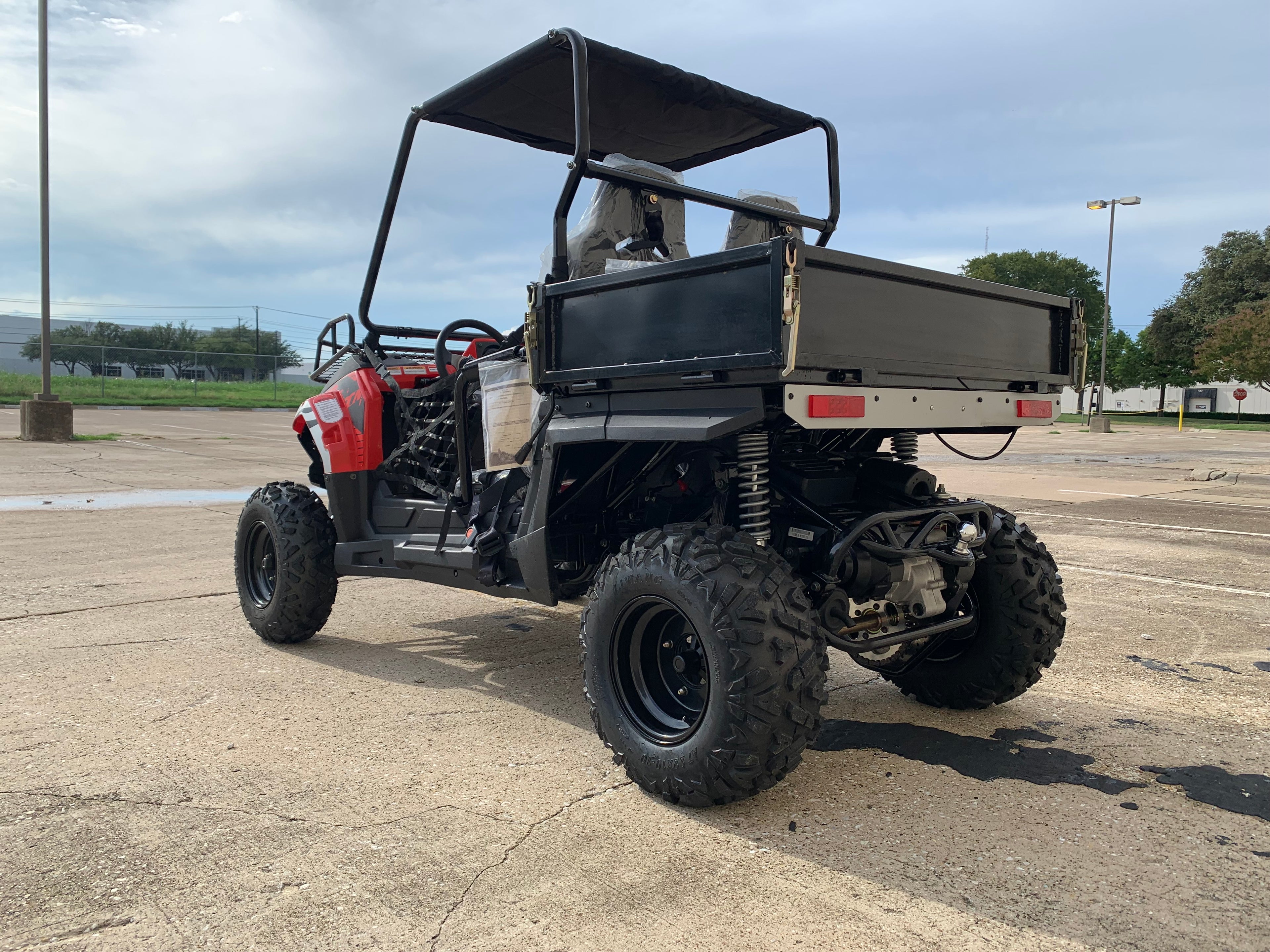 TrailMaster Challenger 200U UTV Side-by-Side, Front Cargo Rack, Rear Dump Bed