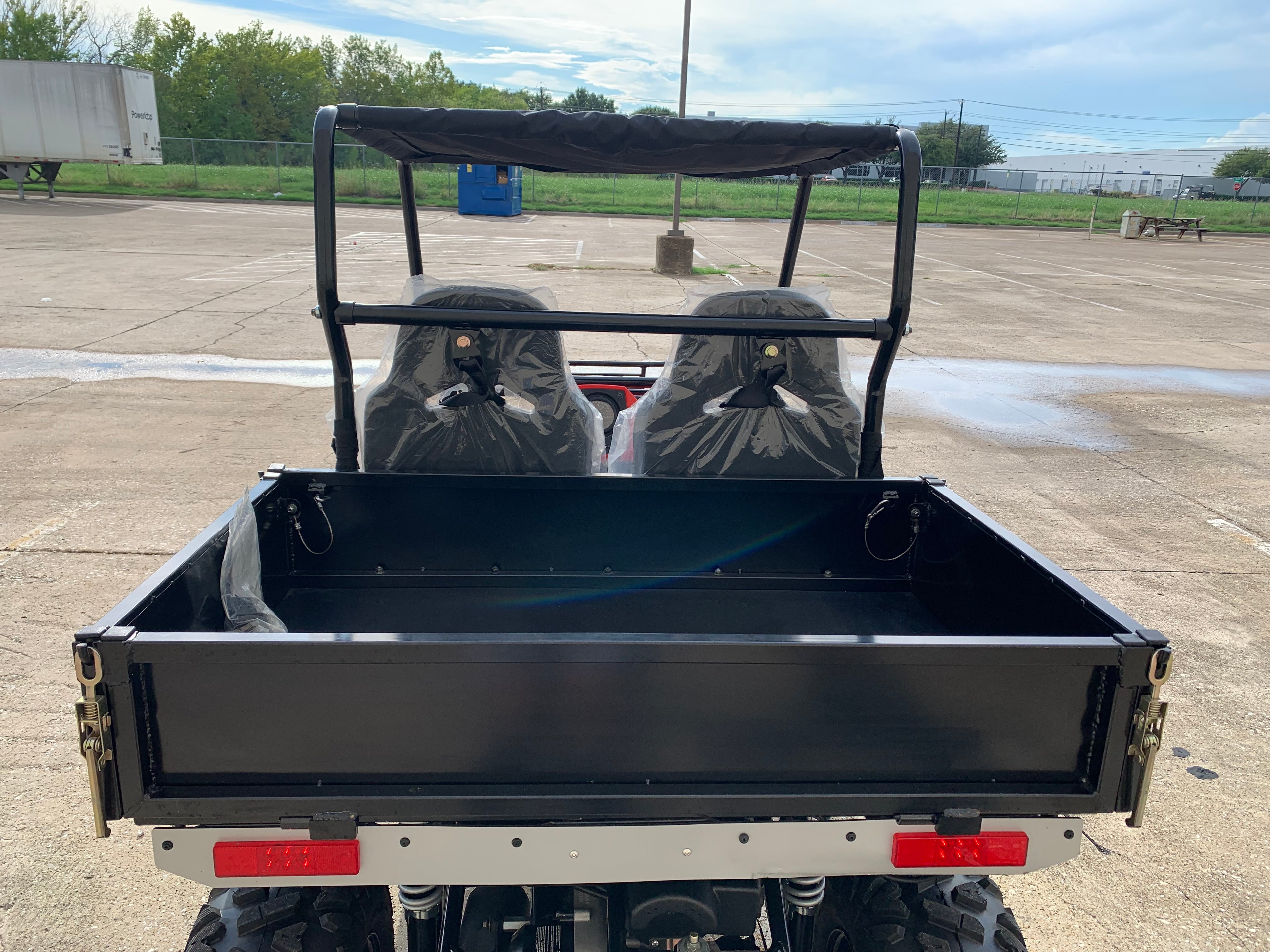 TrailMaster Challenger 200U UTV Side-by-Side, Front Cargo Rack, Rear Dump Bed