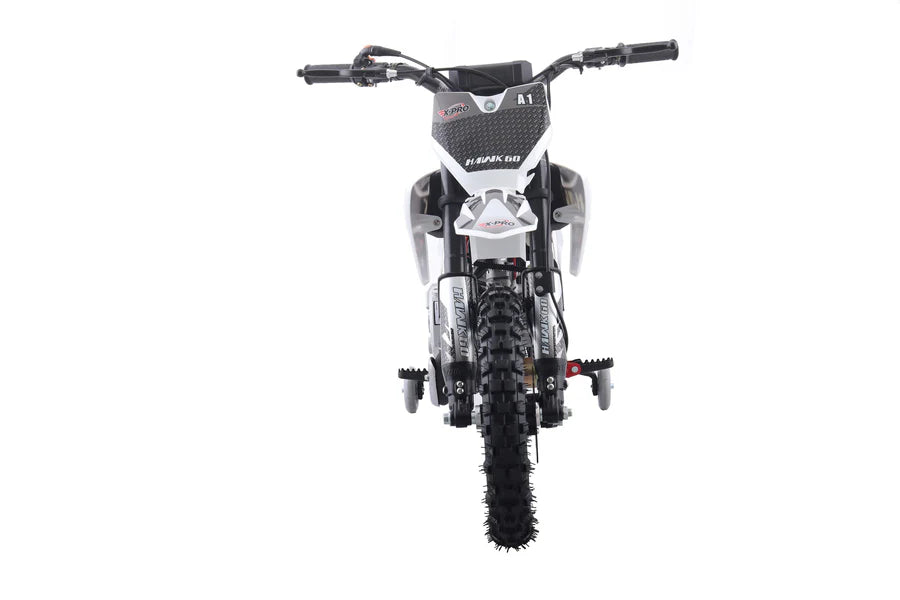 X-PRO Hawk 60 Dirt Bike with CVT Transmission, Electric start, Disc Brake! 10in Wheels! With Free Training Wheels!