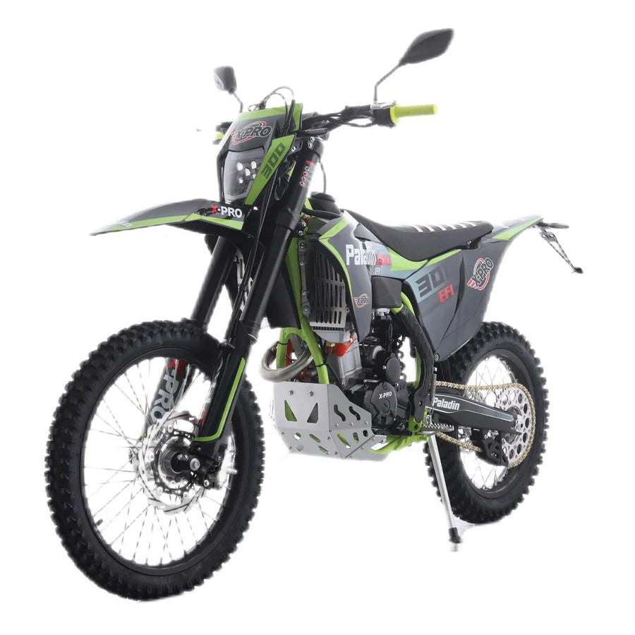 X-PRO Paladin 300 EFI Dirt Bike with 6-Speed Manual Transmission and Balance Shaft and Dual Overhead Camshaft (DOHC) with Four Valves Engine, Electric Start! Big 21in/18in Wheels!