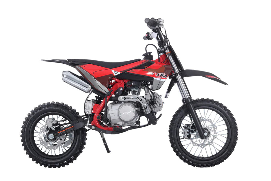 X-PRO Lynx 125cc Dirt Bike with 4-Speed Manual Transmission, Kick Start, Big 14"/12" Tires! Zongshen Brand Engine!