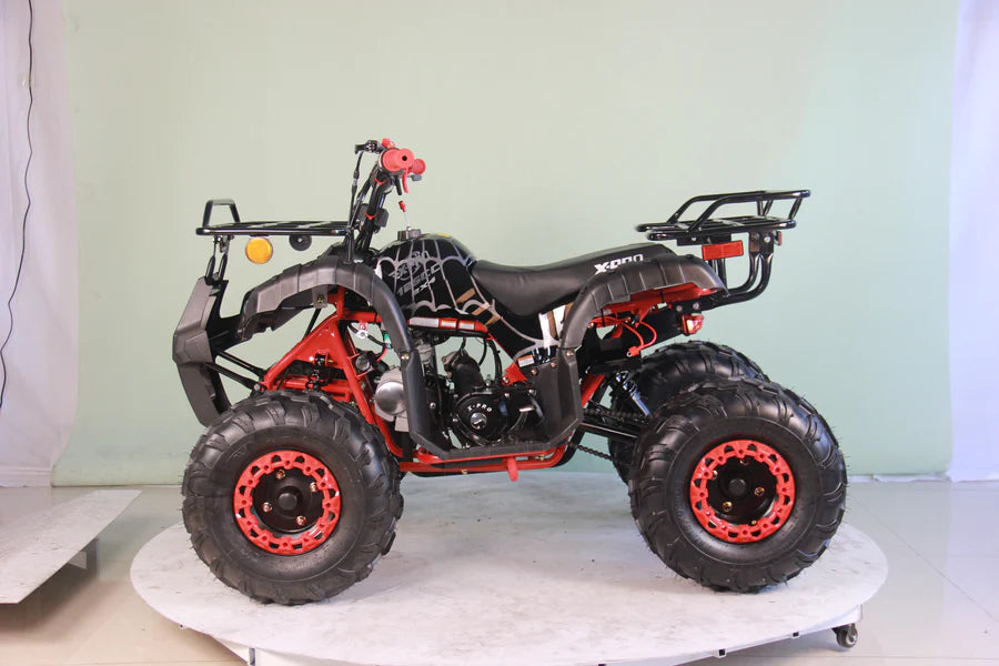 X-PRO Hawk 125cc ATV with Automatic Transmission w/Reverse, LED Headlights, Remote Control! Big 19in/18inTires!