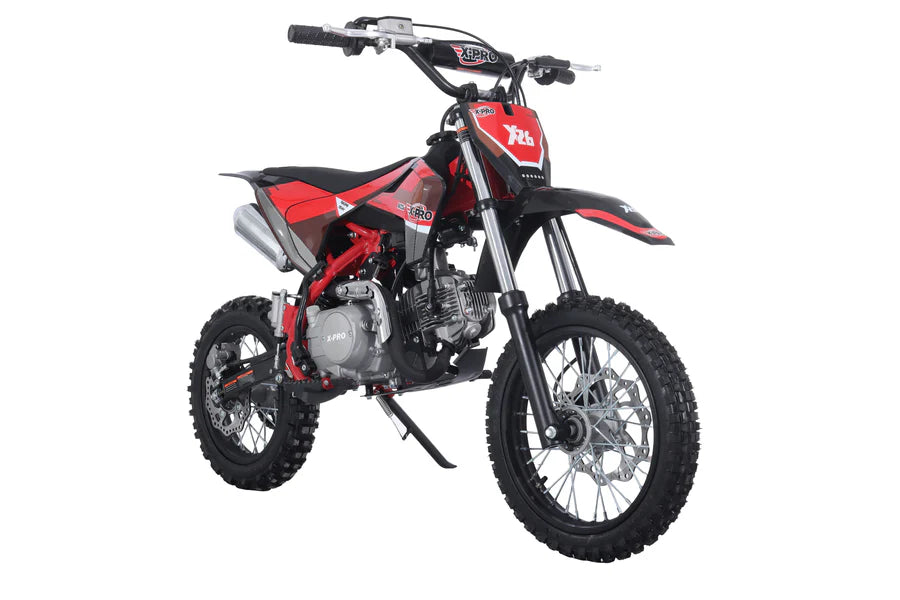 X-PRO Lynx 125cc Dirt Bike with 4-Speed Manual Transmission, Kick Start, Big 14"/12" Tires! Zongshen Brand Engine!