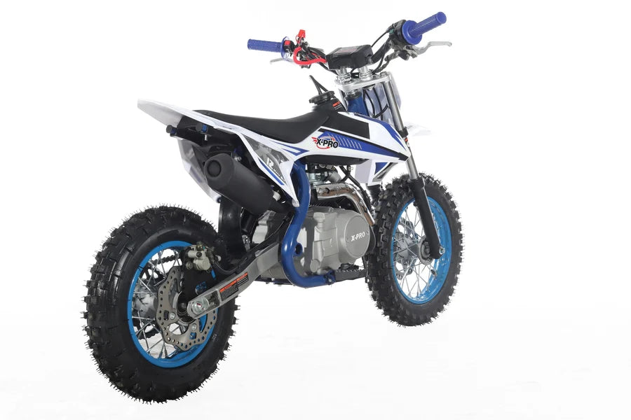 X-PRO X12 110cc Dirt Bike with Automatic Transmission, Electric Start, 12in/10in Wheels!