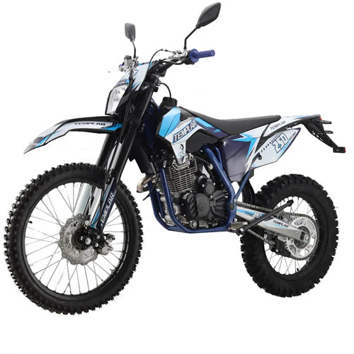 X-PRO TEMPLAR 250cc Dirt Bike with All Lights and 5-Speed Manual Transmission, Electric/Kick Start! Big 21in/18in Wheels!