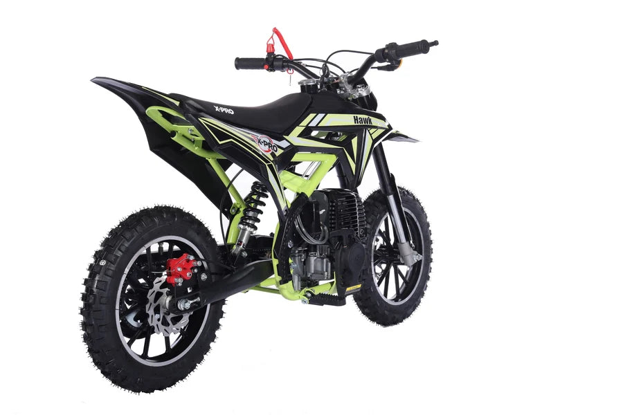 X-Pro Brand New Hawk 40cc Gas Power Mini Pit Dirt Bike, 4 Stroke engine, Pull Start, 10in Wheels
