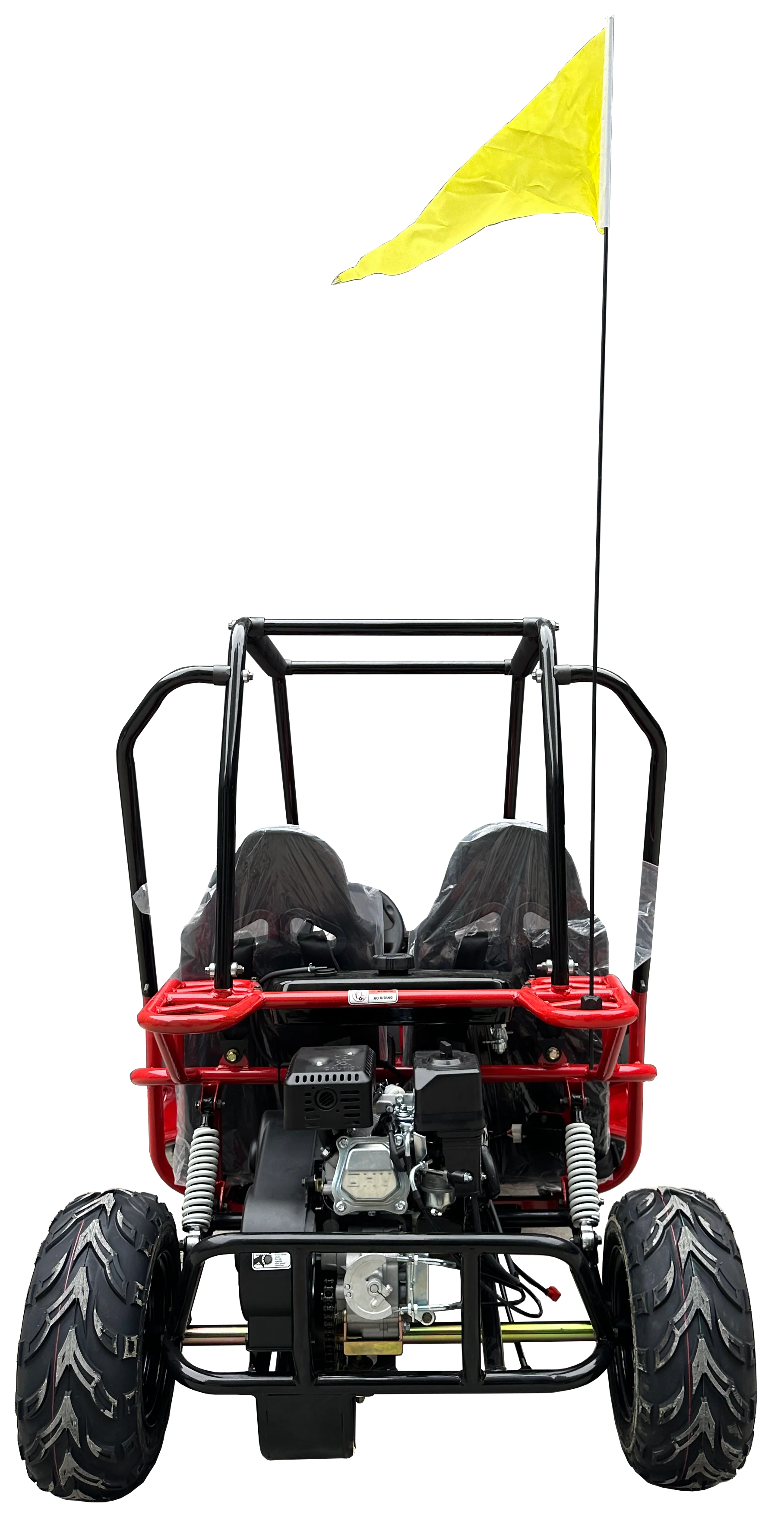 TrailMaster Apache 7 212cc Youth Go Kart for Kids Ages 10+ – Full Roll Cage, High-Back Seats, Over-the-Shoulder Harnesses, Air-Cooled Engine