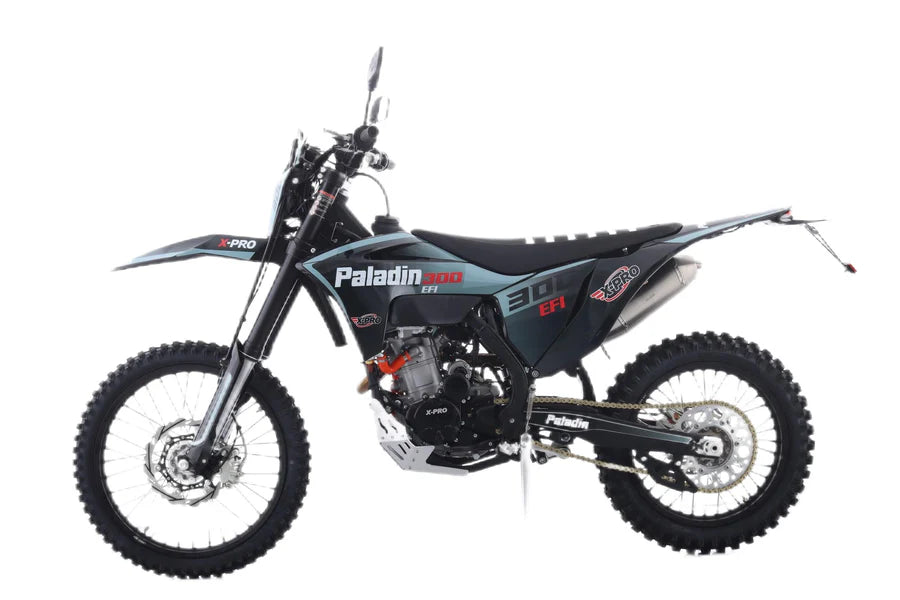 X-PRO Paladin 300 EFI Dirt Bike with 6-Speed Manual Transmission and Balance Shaft and Dual Overhead Camshaft (DOHC) with Four Valves Engine, Electric Start! Big 21in/18in Wheels!