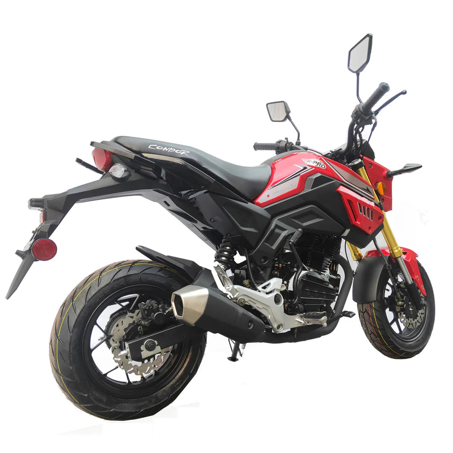 X-PRO Condor150cc Street Motorcycle with 5-Speed Manual Transmission, Electric/Kick Start! 12in Wheels!