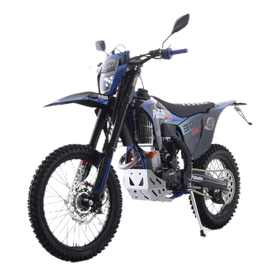 X-PRO Paladin 300 EFI Dirt Bike with 6-Speed Manual Transmission and Balance Shaft and Dual Overhead Camshaft (DOHC) with Four Valves Engine, Electric Start! Big 21in/18in Wheels!