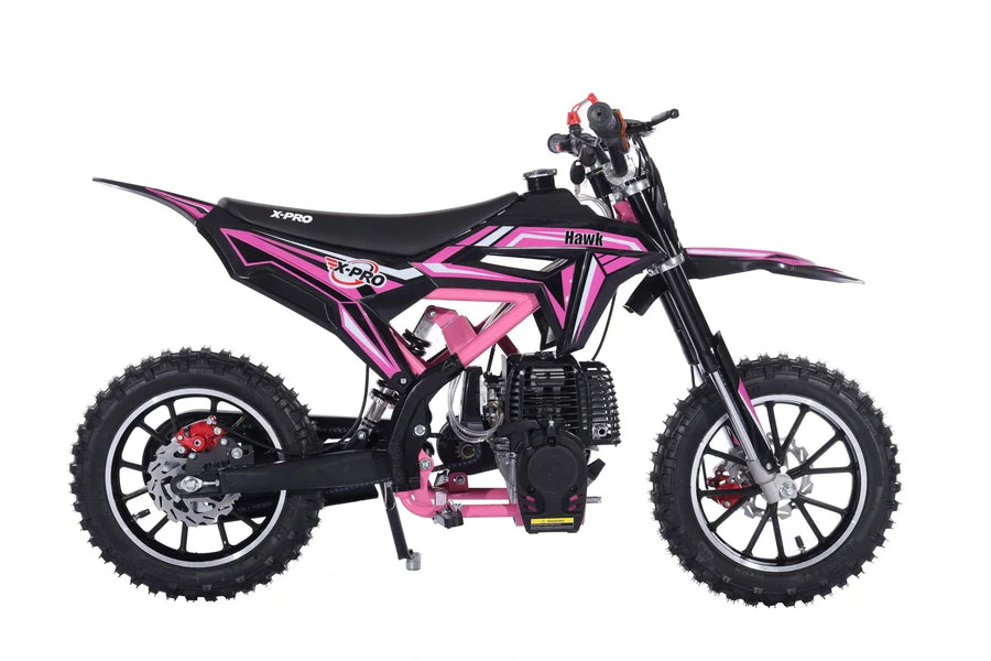 X-Pro Brand New Hawk 40cc Gas Power Mini Pit Dirt Bike, 4 Stroke engine, Pull Start, 10in Wheels