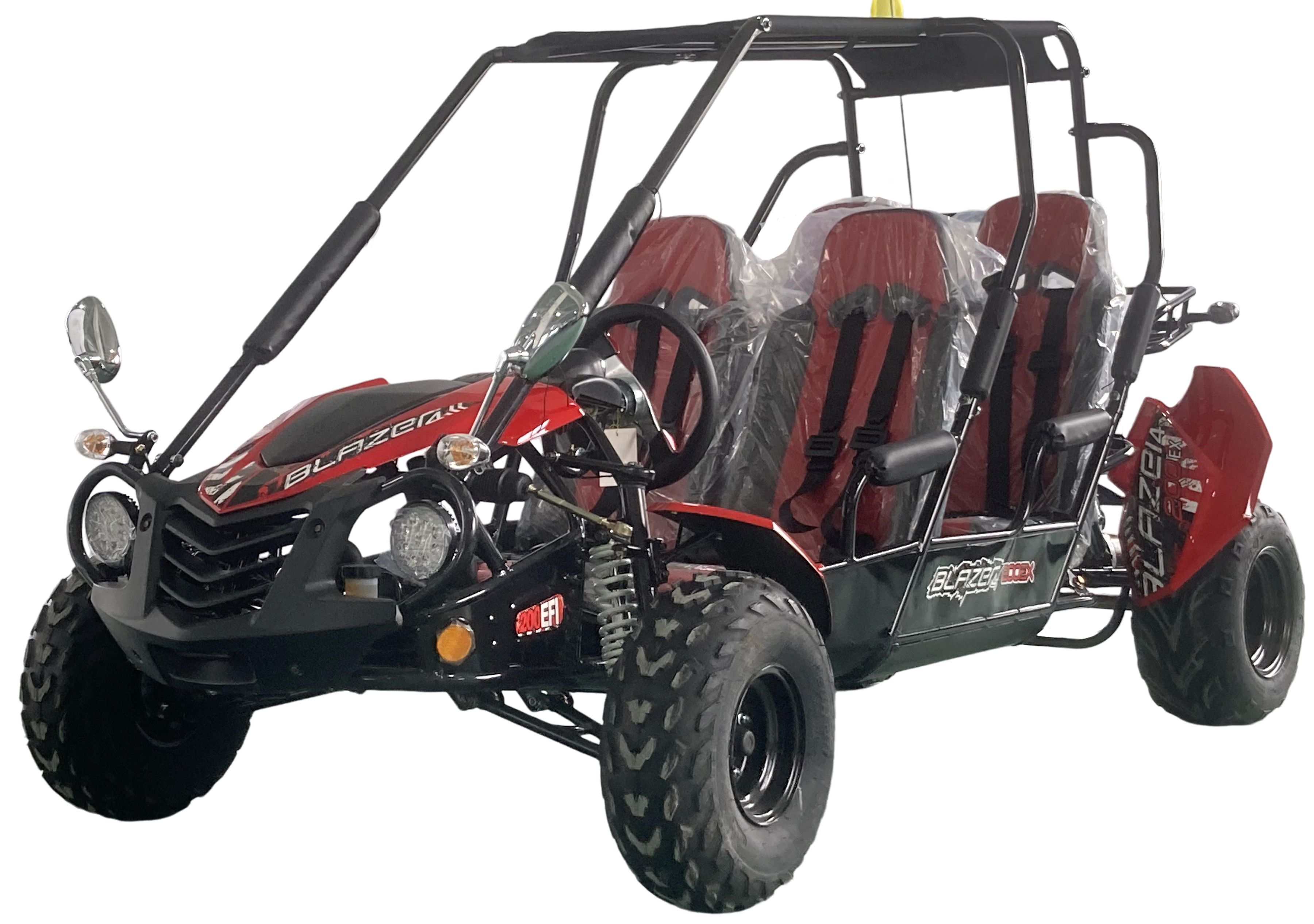 TrailMaster Blazer4 200EX EFI 4-Seater Buggy Go Kart, Extended Cab