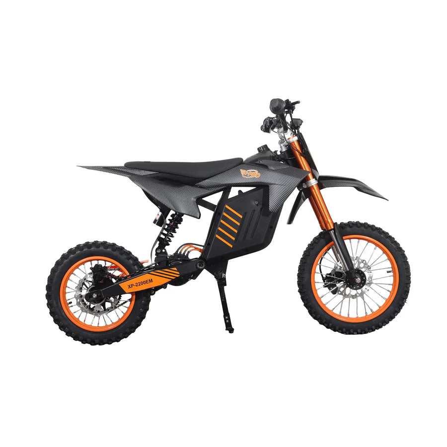 X-PRO Drax Sport 2700W 48V 23AH Teens Adults Electric Dirt Bike with New Version LED Light! 14"/12" Wheels!