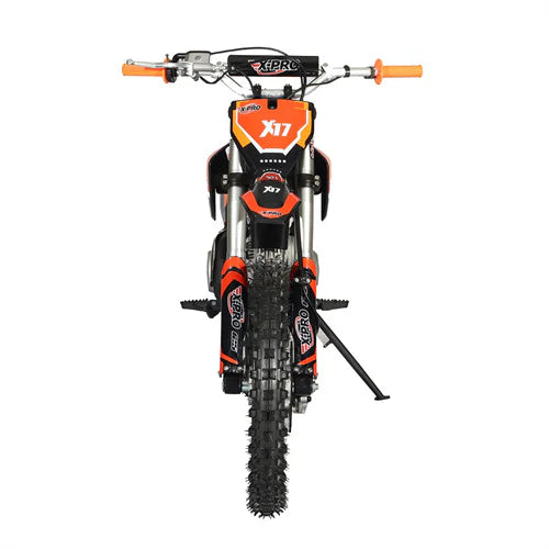 X-PRO X17 125cc Dirt Bike with Automatic Transmission, Electric Start, Big 17in/14in Tires!