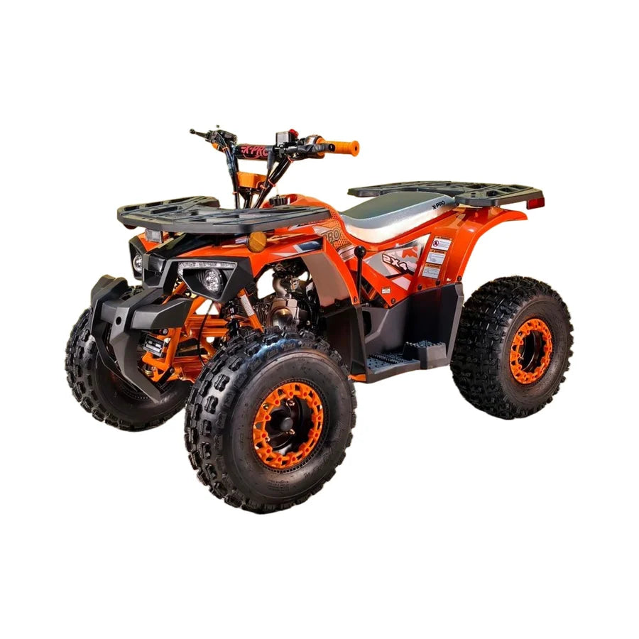 X-PRO Orca 125cc ATV with Automatic Transmission w/Reverse, LED Headlights, Electric Start, Big 19"/18" Tires!