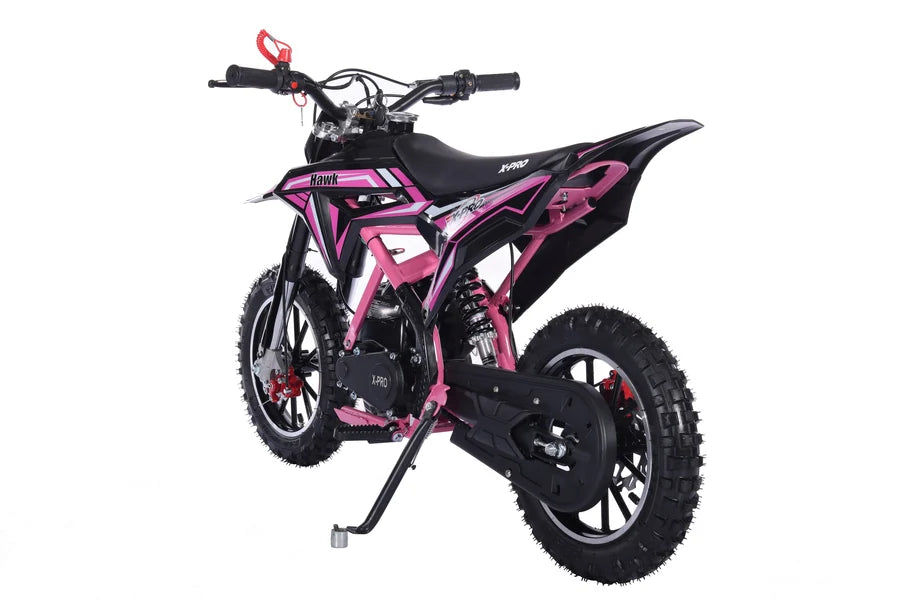 X-Pro Brand New Hawk 40cc Gas Power Mini Pit Dirt Bike, 4 Stroke engine, Pull Start, 10in Wheels