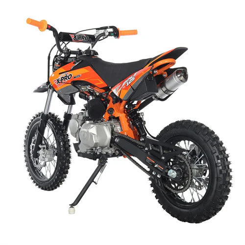 X-PRO Bolt 125cc Dirt Bike with Automatic Transmission, Electric Start, Big 14in/12in Tires!