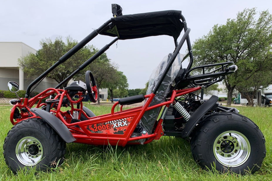 TrailMaster 200E XRX (EFI) Fuel Injection Deluxe Buggy Go Kart, Alloy Wheels, Lights, Turn Signals
