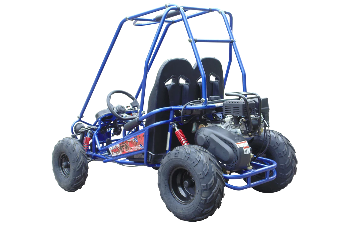 TrailMaster MINI XRX+ Kids Go Kart, 5.5hp Gas Engine with Electric Start, Remote Start/Kill, Ages 4-9