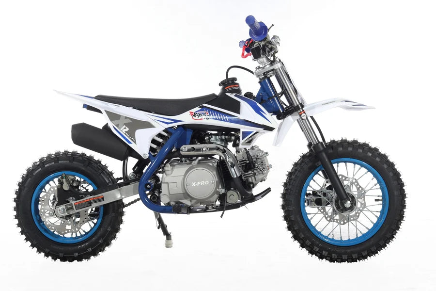 X-PRO X12 110cc Dirt Bike with Automatic Transmission, Electric Start, 12in/10in Wheels!