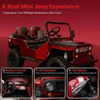 X-PRO Ranger 125 Mini Jeep Go Kart. 125cc Zongshen Engine, 3-Speed Semi-Auto with Reverse