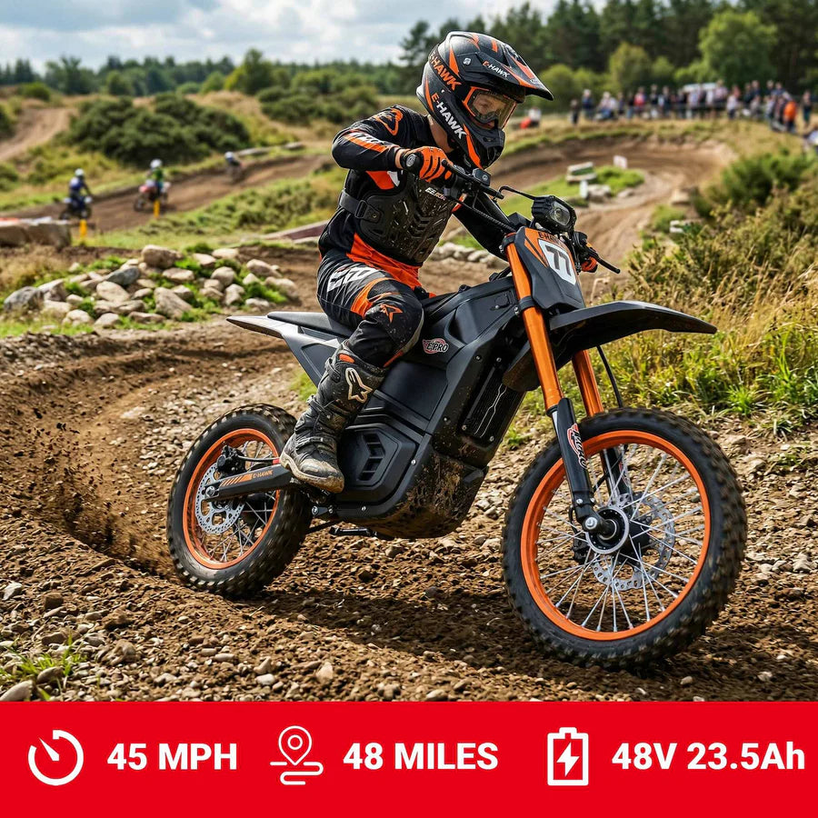 X-PRO E-HAWK 3500W Peak Power 48V Teens Adults Electric Dirt Bike