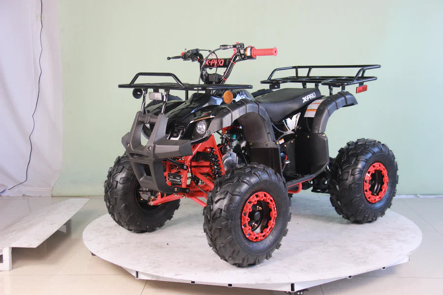 X-PRO Hawk 125cc ATV with Automatic Transmission w/Reverse, LED Headlights, Remote Control! Big 19in/18inTires!