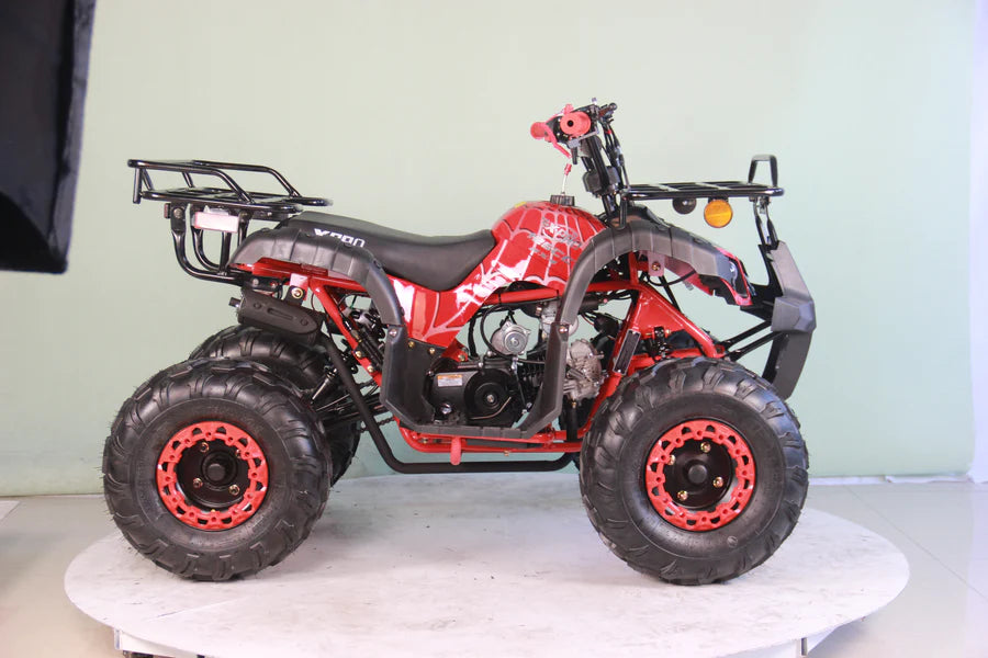 X-PRO Hawk 125cc ATV with Automatic Transmission w/Reverse, LED Headlights, Remote Control! Big 19in/18inTires!