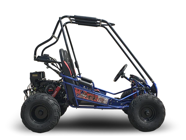 TrailMaster MINI XRX/R+ Go Kart, 5.5hp Parental Remote Control with Reverse, Kids Ages 4-9