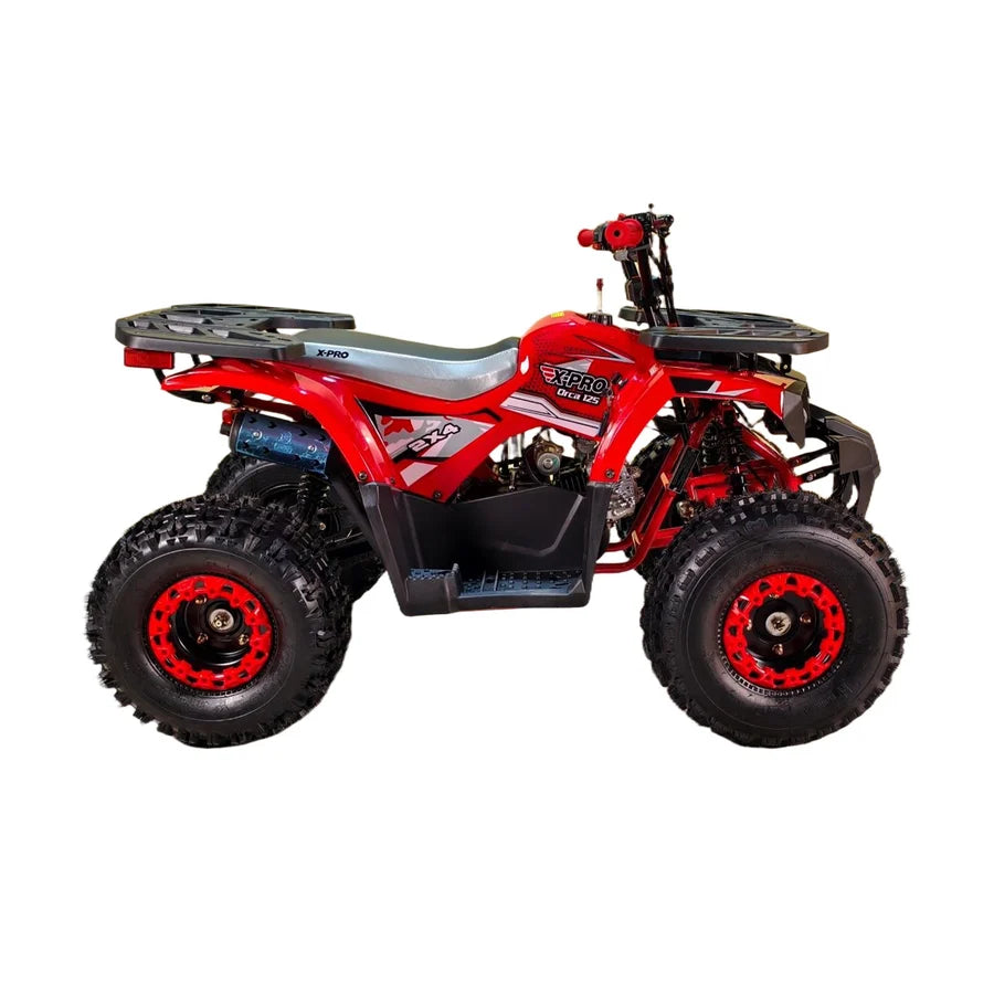 X-PRO Orca 125cc ATV with Automatic Transmission w/Reverse, LED Headlights, Electric Start, Big 19"/18" Tires!