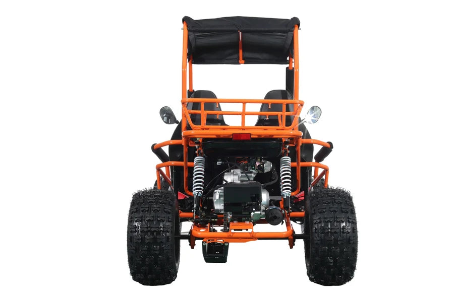 X-PRO Rover 150 Go Kart with 3-Speed Semi-Automatic Transmission w/Reverse, LED Headlights, Big 19in/18in Wheels!