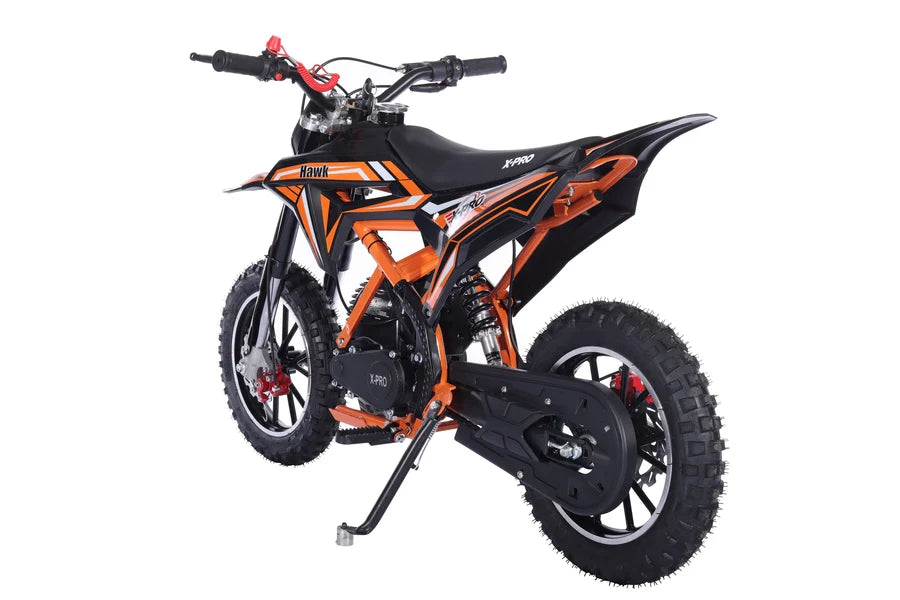 X-Pro Brand New Hawk 40cc Gas Power Mini Pit Dirt Bike, 4 Stroke engine, Pull Start, 10in Wheels
