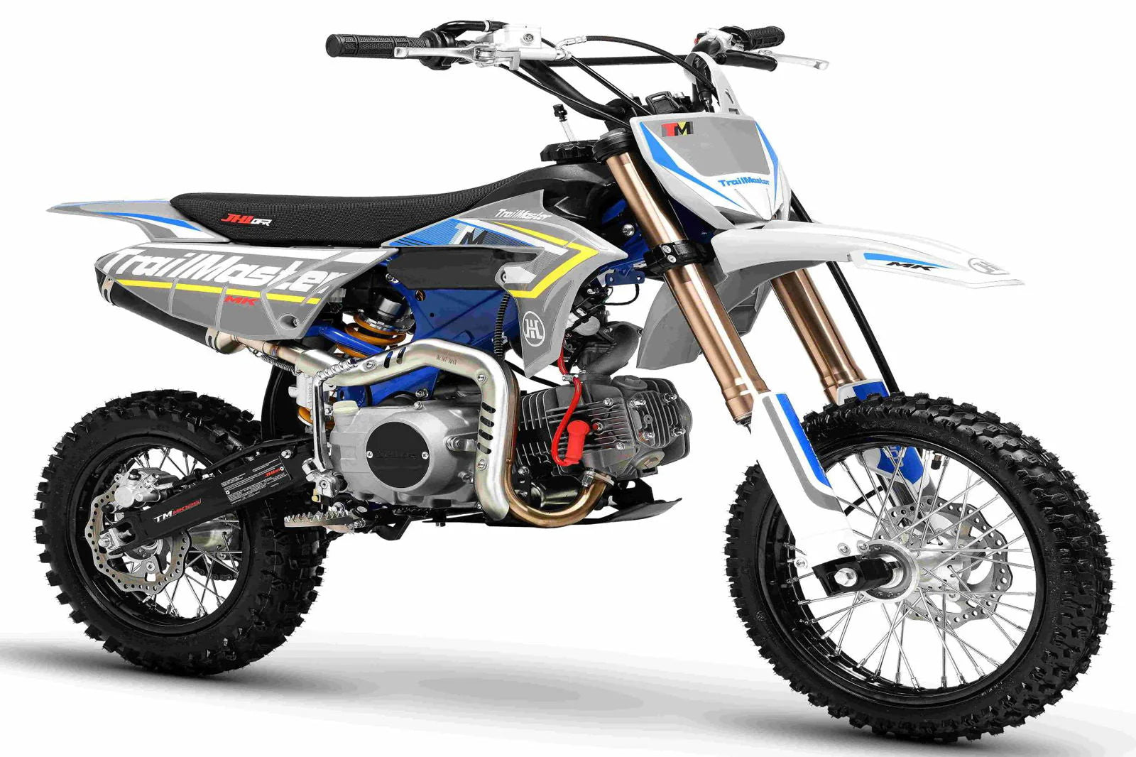 TrailMaster MK110ES Pro Series Dirt Bike, BOSCH EFI, 4-Speed Automatic, Electric Start, Dual Disc Brakes, (14/12) Wheels