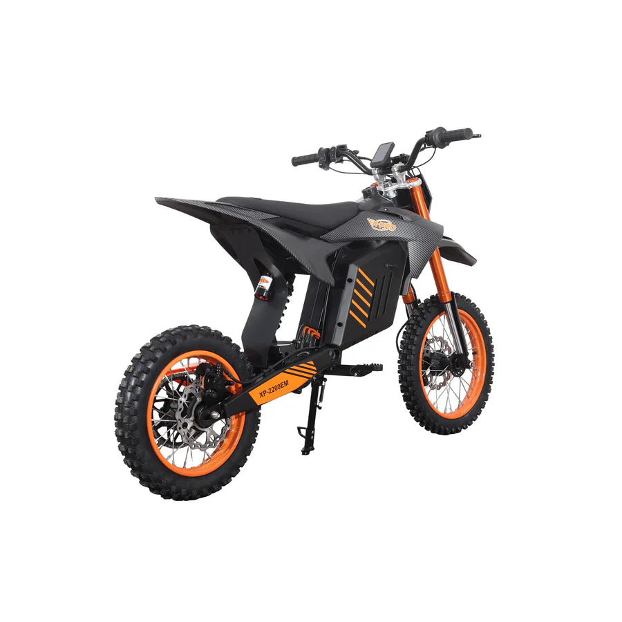 X-PRO Drax Sport 2700W 48V 23AH Teens Adults Electric Dirt Bike with New Version LED Light! 14"/12" Wheels!